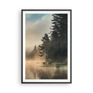 Affisch i svart ram - Dagen föds - 61x91 cm