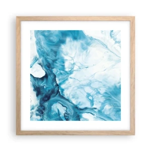 Affisch i ram av ljusek - Blåhetens konsert - 40x40 cm