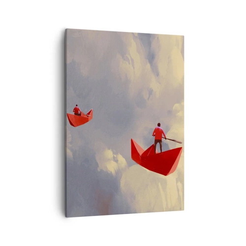 Canvastavla - Bild på duk - Drömmarnas utflykt - 50x70 cm