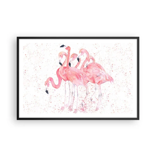 Affisch i svart ram - Rosa bandet - 91x61 cm