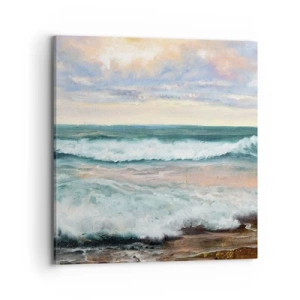 Canvastavla - Bild på duk - Här kan du släta ut din själ - 70x70 cm