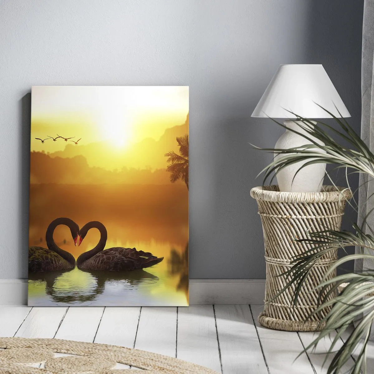 Canvastavla - Bild på duk - Allt parat - 65x120 cm