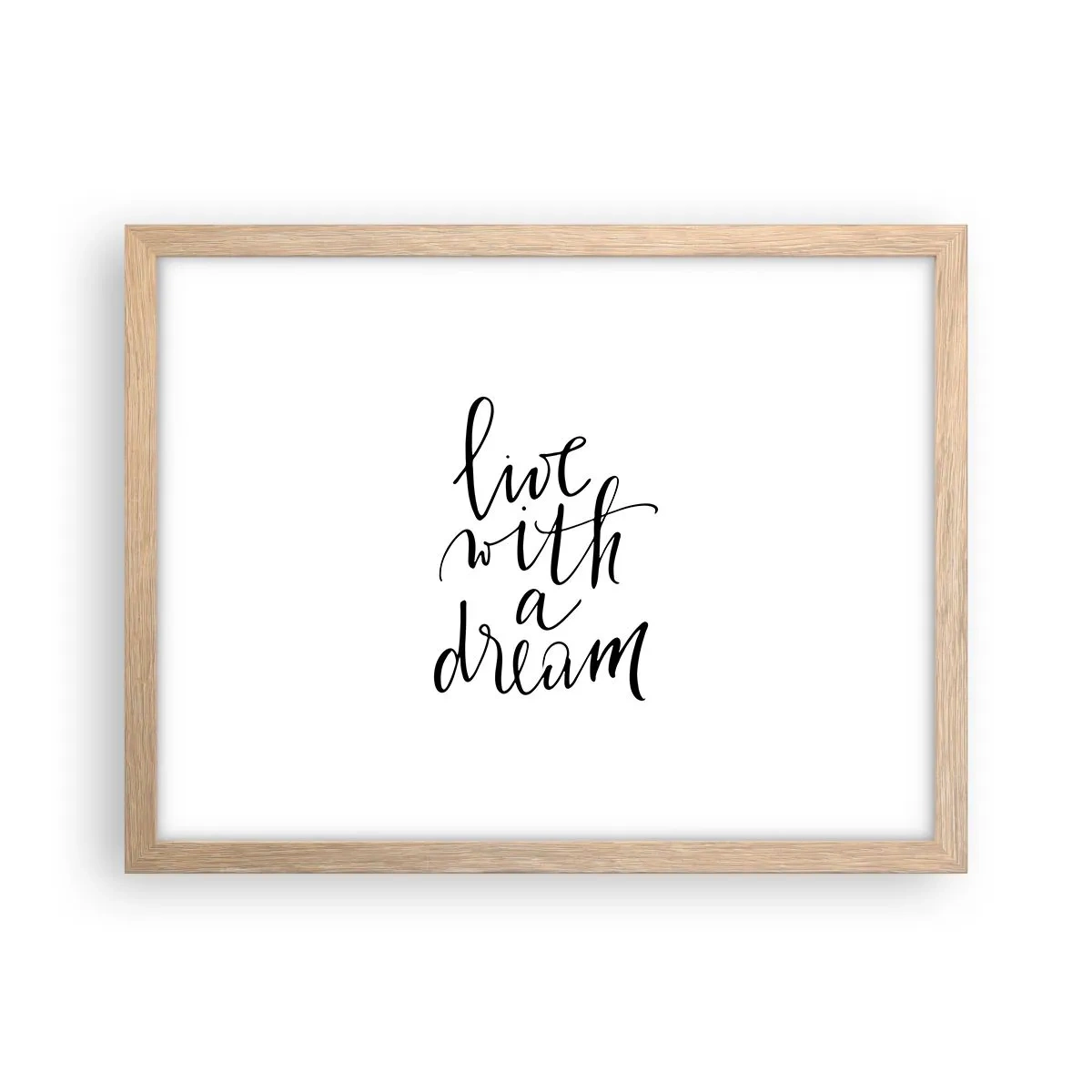 Affisch i ram av ljusek - Of course - 40x30 cm