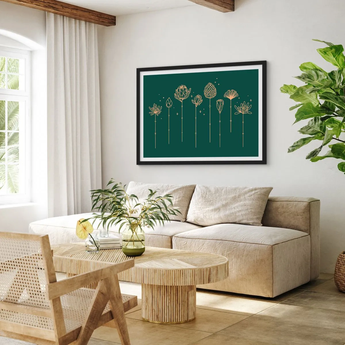 Affisch i svart ram - Familjen ÖRTsson - 70x50 cm