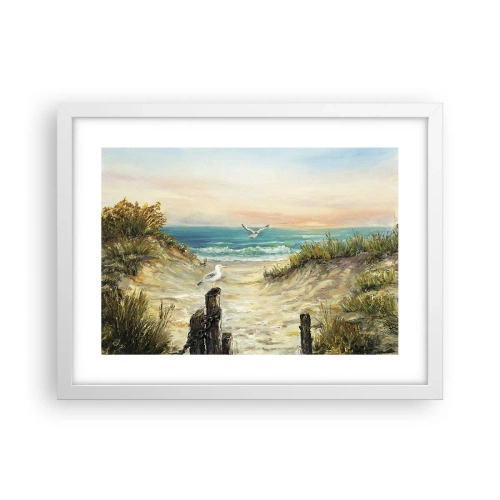 Affisch i vit ram - Vindstilla - 40x30 cm