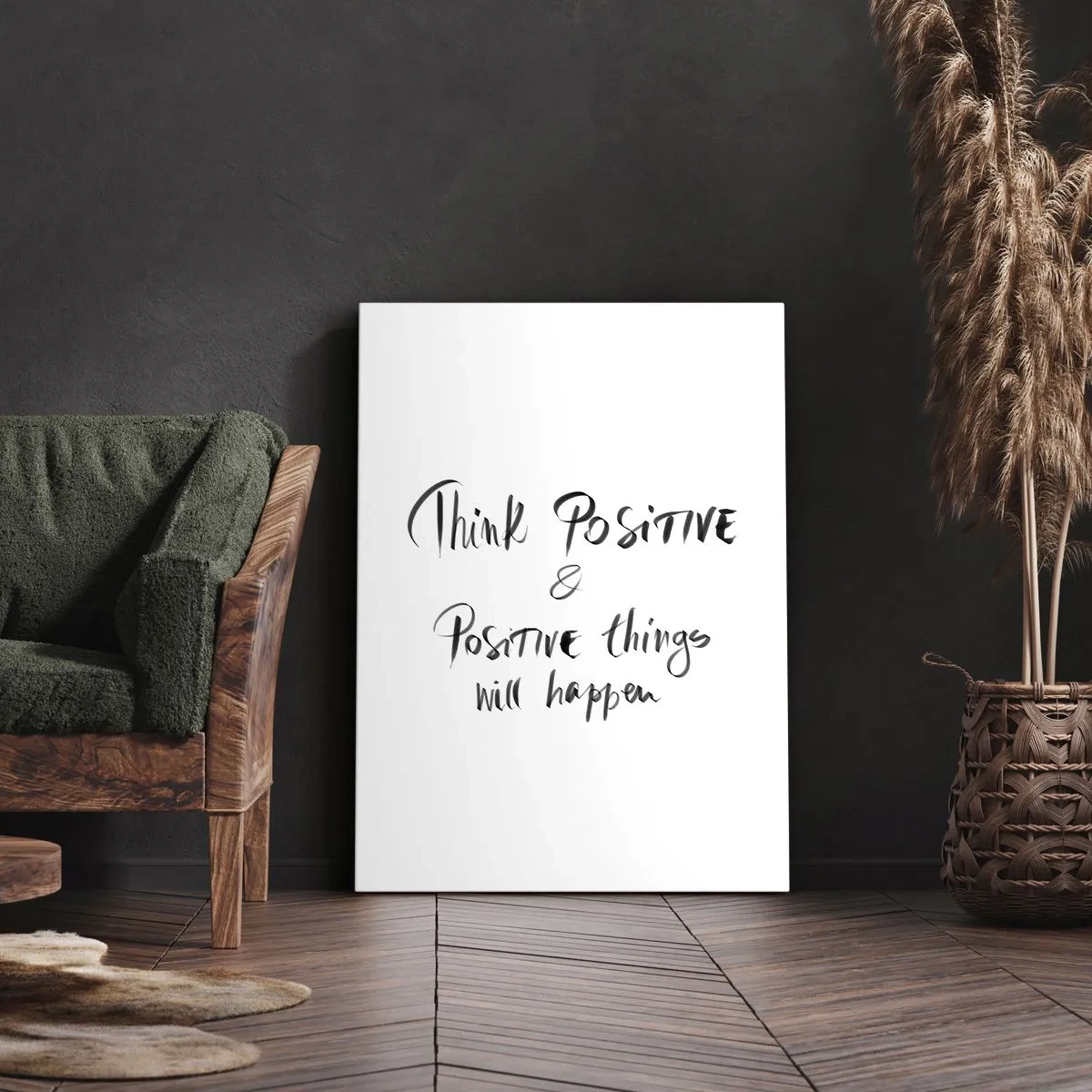 Canvastavla - Bild på duk - Hur ska man leva? - 45x80 cm