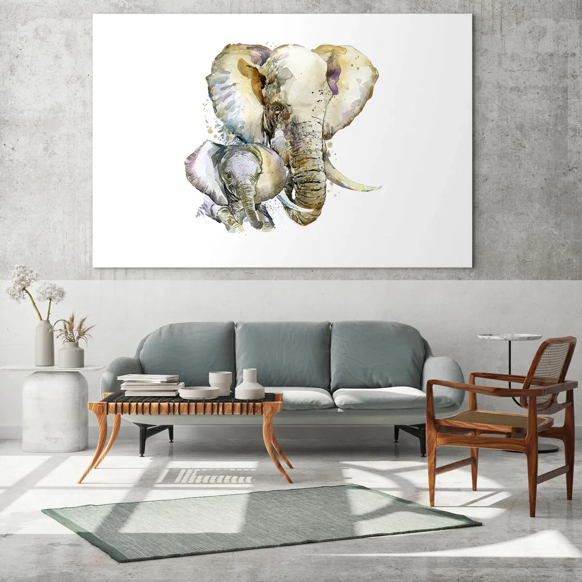Glastavla - Bild på glas - Alltid bäst hos mamma - 120x80 cm