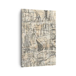 Canvastavla - Bild på duk - Väntar på avkodning - 80x120 cm