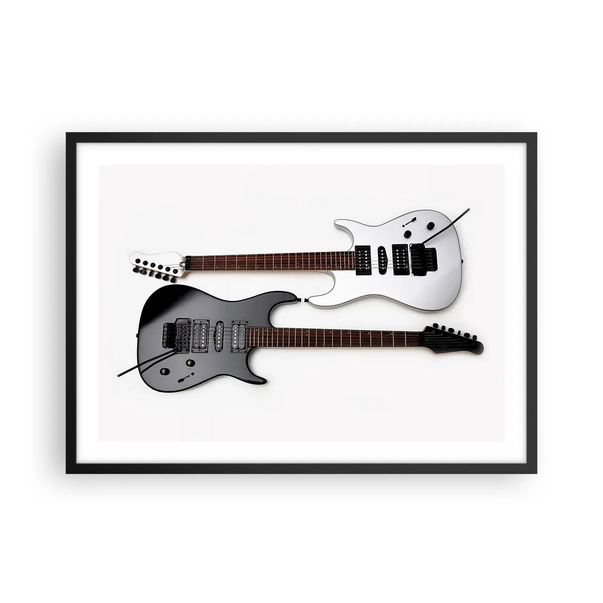 Affisch i svart ram - Formens harmoni - 70x50 cm