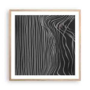 Affisch i ram av ljusek - Rytm och accent - 60x60 cm