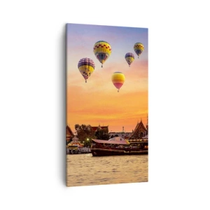 Canvastavla - Bild på duk - Här föds sagor - 45x80 cm