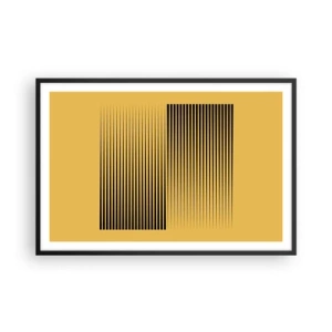 Affisch i svart ram - Motsatsernas kvadrat - 91x61 cm