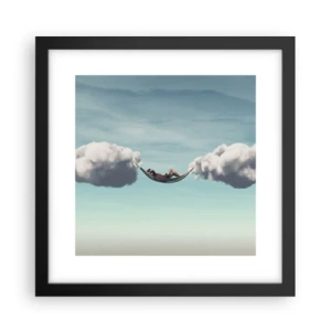 Affisch i svart ram - Stundens salighet - 30x30 cm