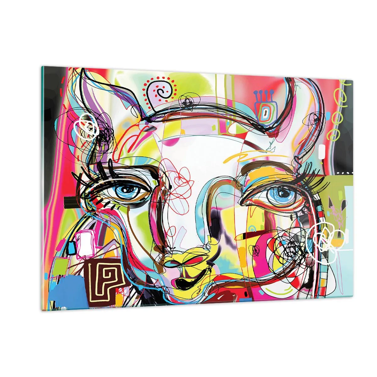 Glastavla - Bild på glas - Kattnaturens rikedom - 120x80 cm