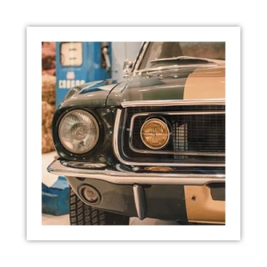 Affisch - Ett möte med legenden - 50x50 cm