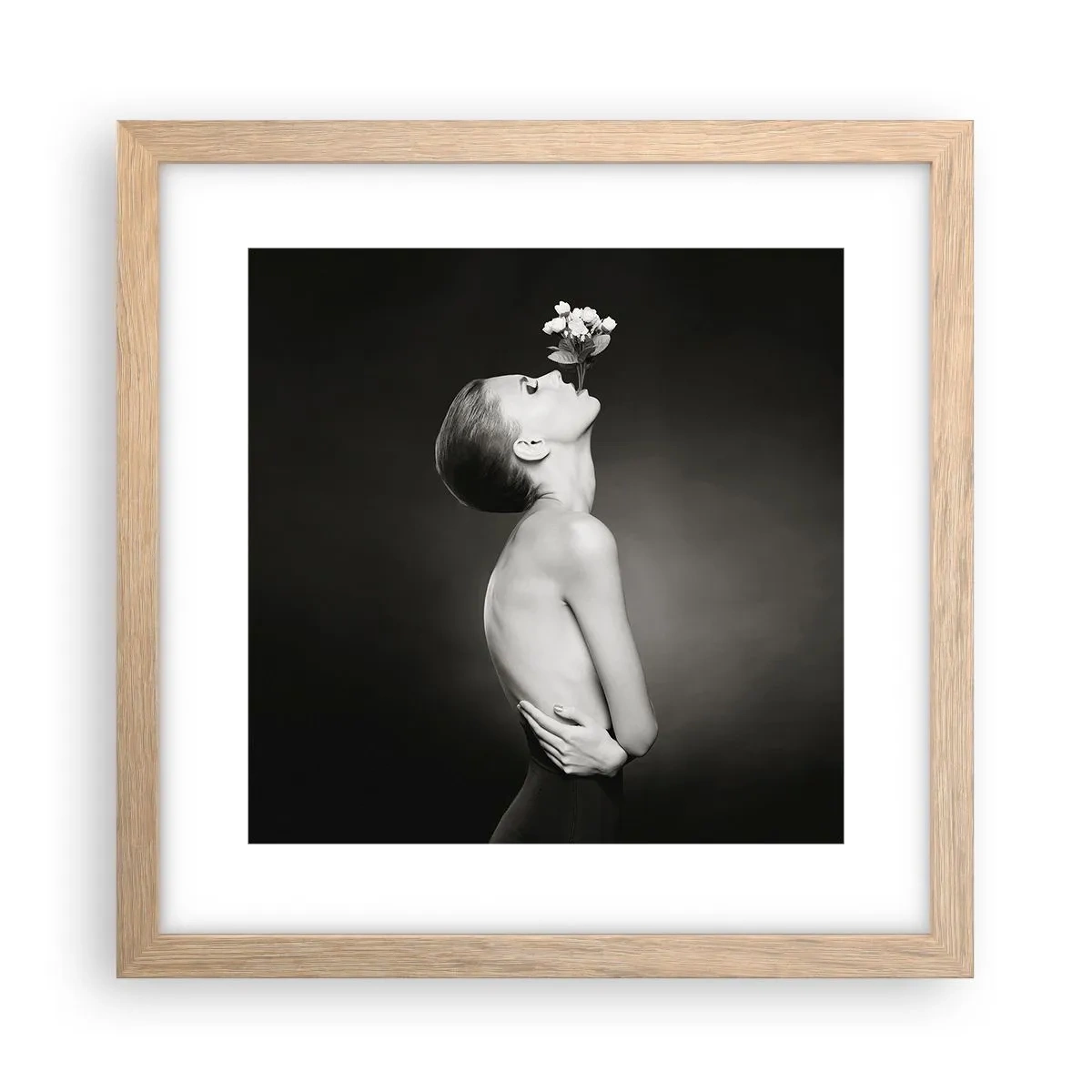 Affisch i ram av ljusek - Excentrisk elegans - 30x30 cm