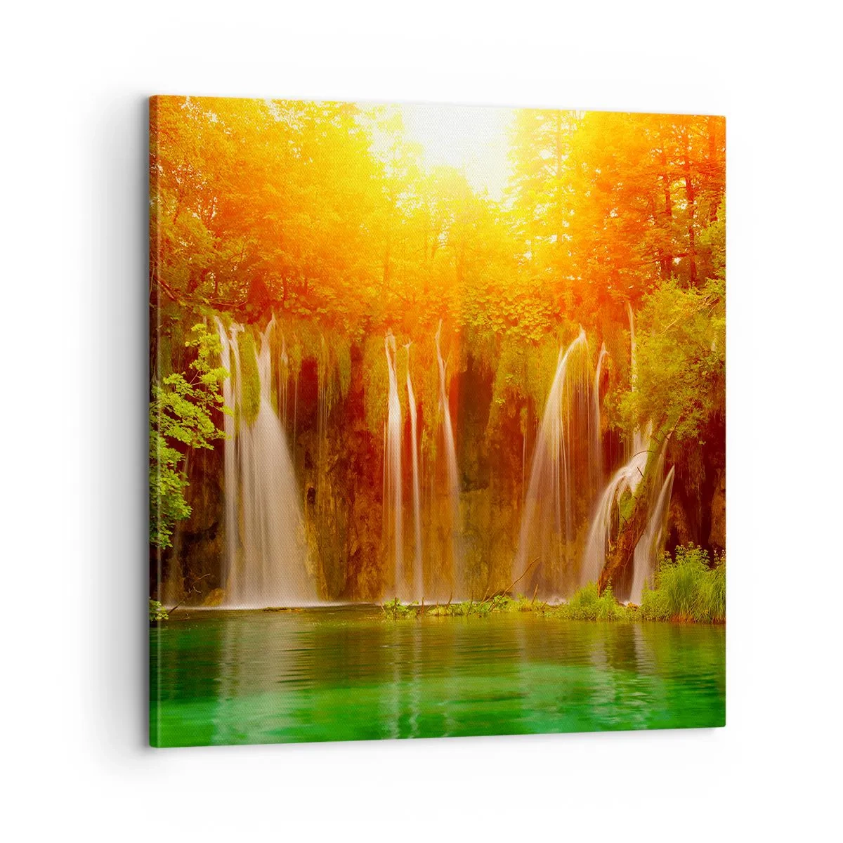 Canvastavla - Bild på duk - I solen och skuggan - 60x60 cm