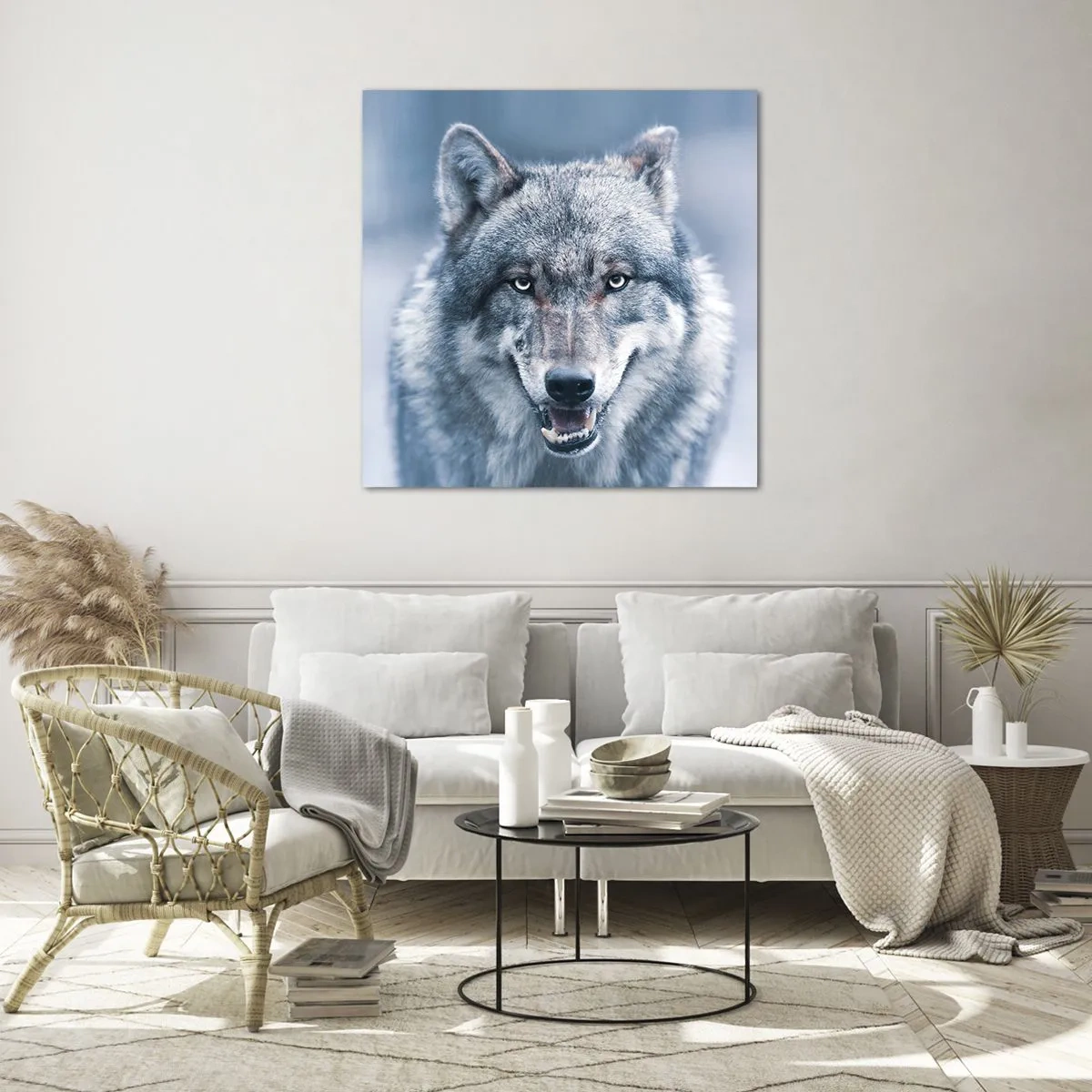 Glastavla - Bild på glas - Tar du utmaningen? - 50x50 cm