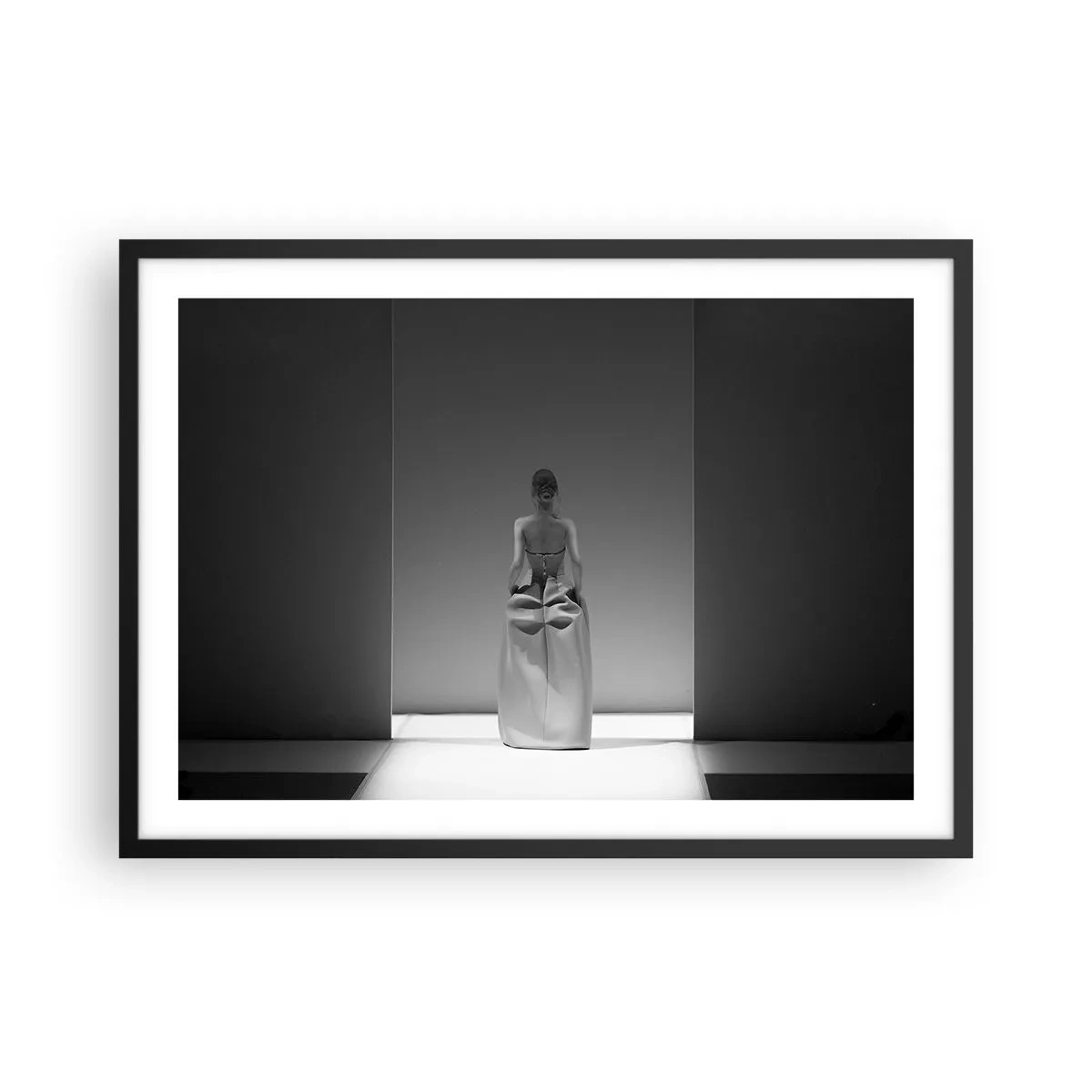 Affisch i svart ram - Raffinerad enkelhet - 70x50 cm