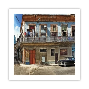 Affisch - Havana stämning - 50x50 cm