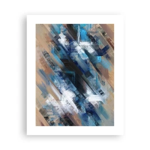 Affisch - På en blå sluttning - 40x50 cm