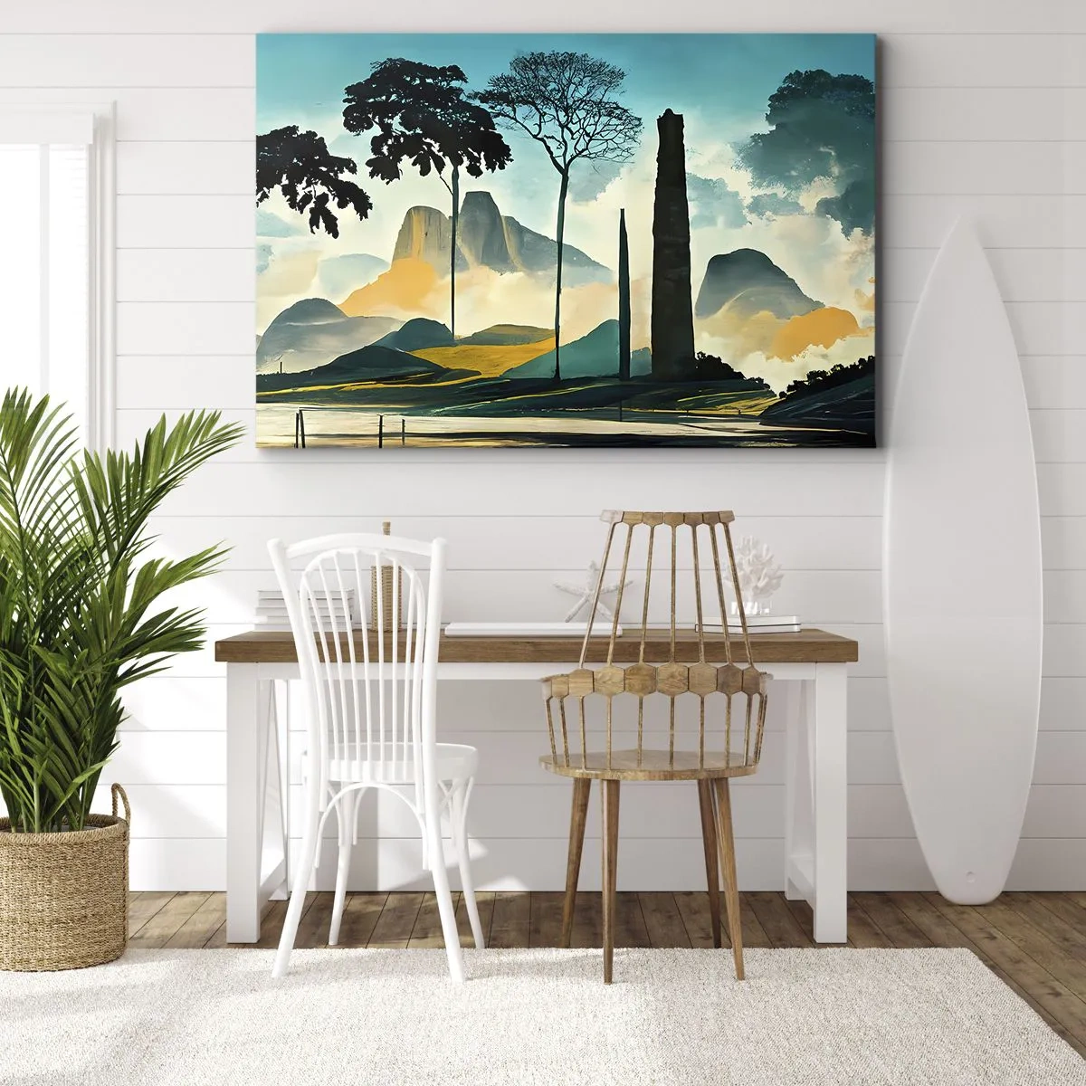 Canvastavla - Bild på duk - Fortfarande högre och högre - 100x70 cm