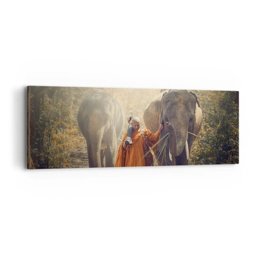 Canvastavla - Bild på duk - Full förståelse - 90x30 cm