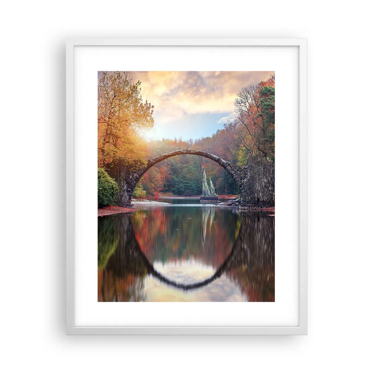 Affisch i vit ram - På andra sidan av spegeln - 40x50 cm