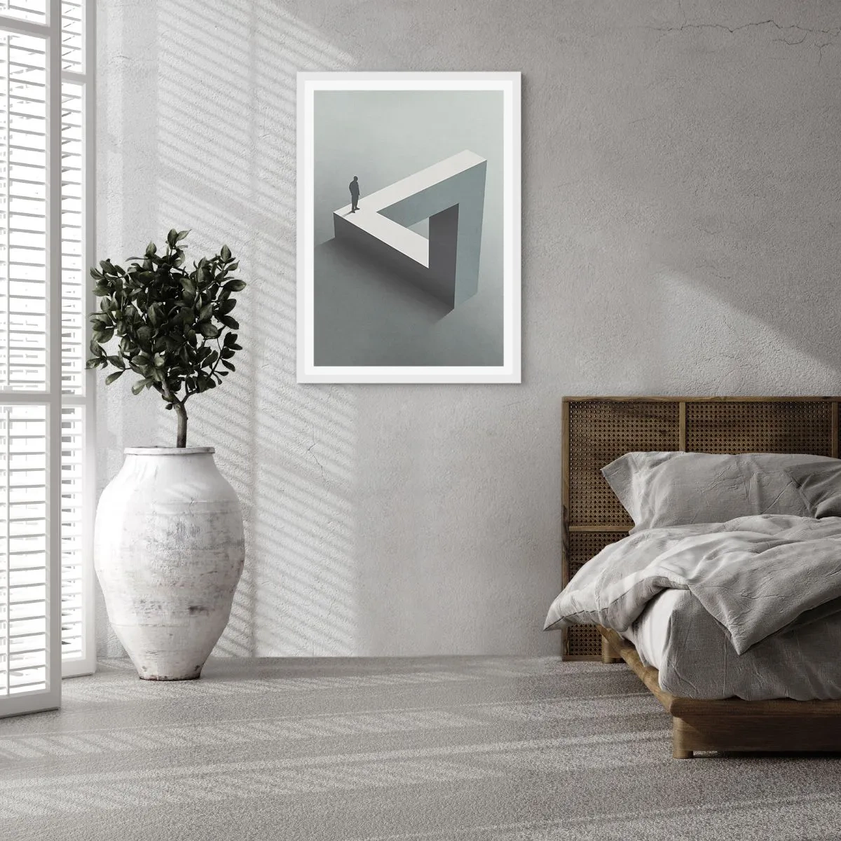 Affisch i vit ram - Och ändå möjligt - 50x70 cm