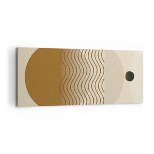 Canvastavla - Bild på duk - Om geometriska figurers ursprung - 120x50 cm