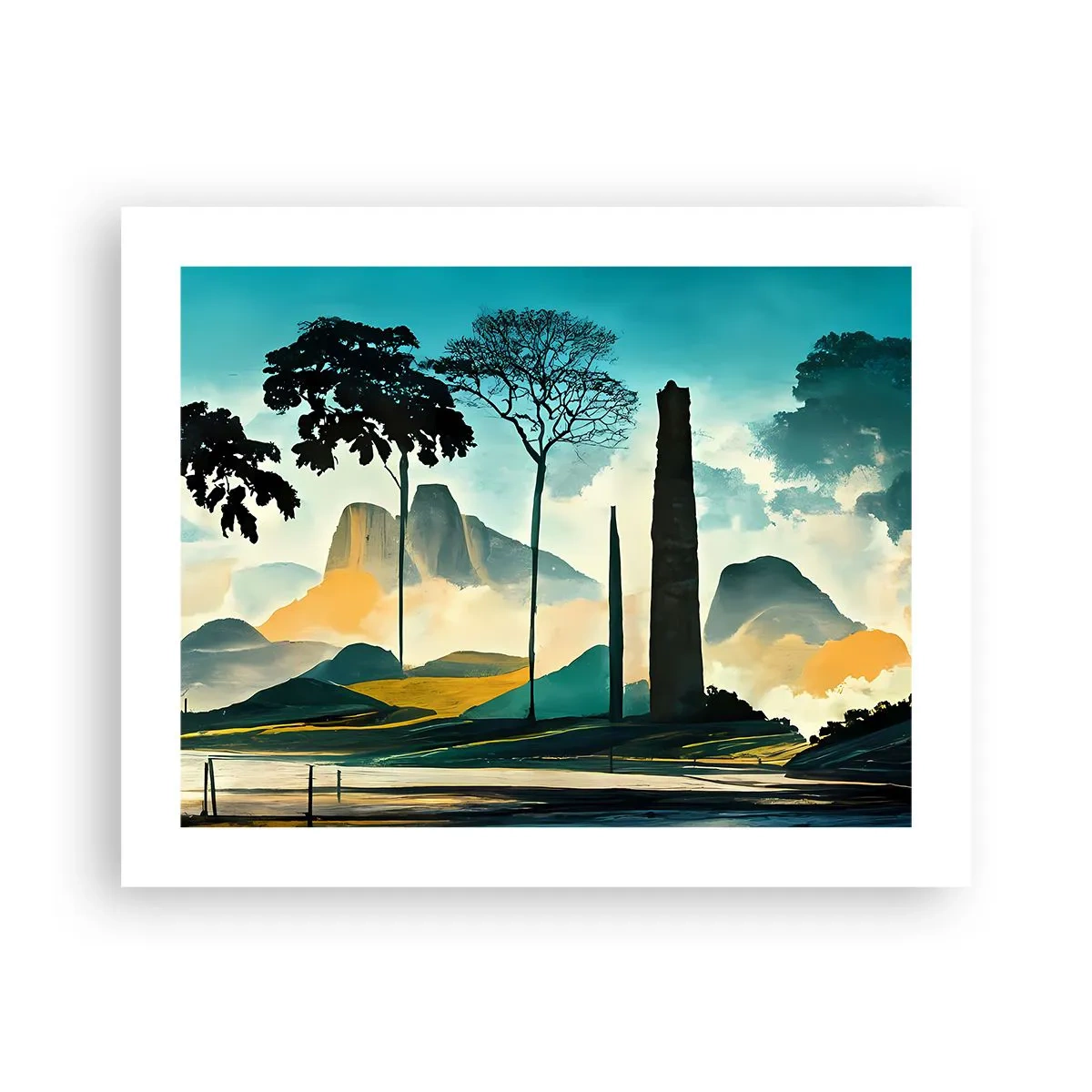 Affisch - Fortfarande högre och högre - 50x40 cm