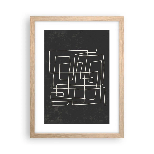 Affisch i ram av ljusek - Inte så enkelt - 30x40 cm