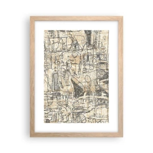 Affisch i ram av ljusek - Väntar på avkodning - 30x40 cm