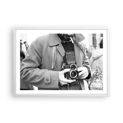 Affisch i vit ram - I retrostil - 70x50 cm