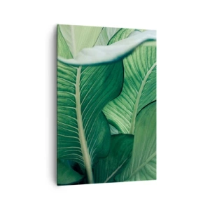 Canvastavla - Bild på duk - Livet intensivt grönt - 70x100 cm