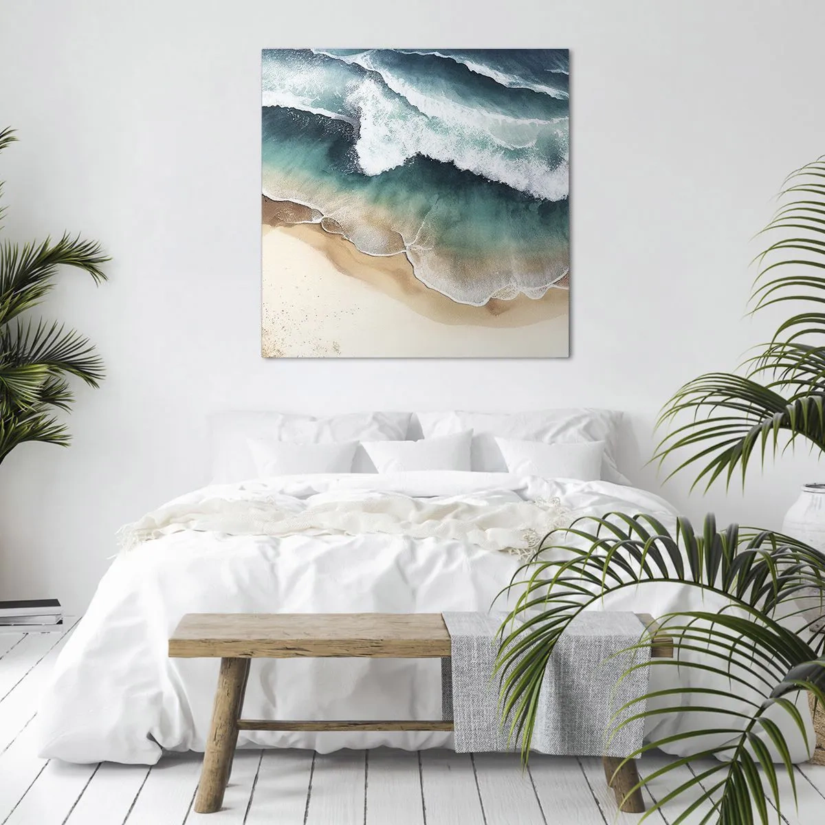 Canvastavla - Bild på duk - Ett evigt möte - 50x50 cm