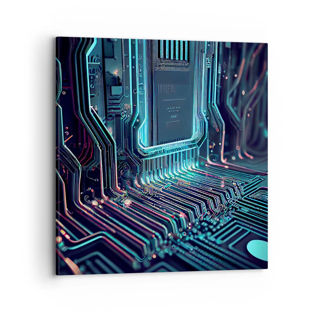 Canvastavla - Bild på duk - Så här tänker jag... - 70x70 cm