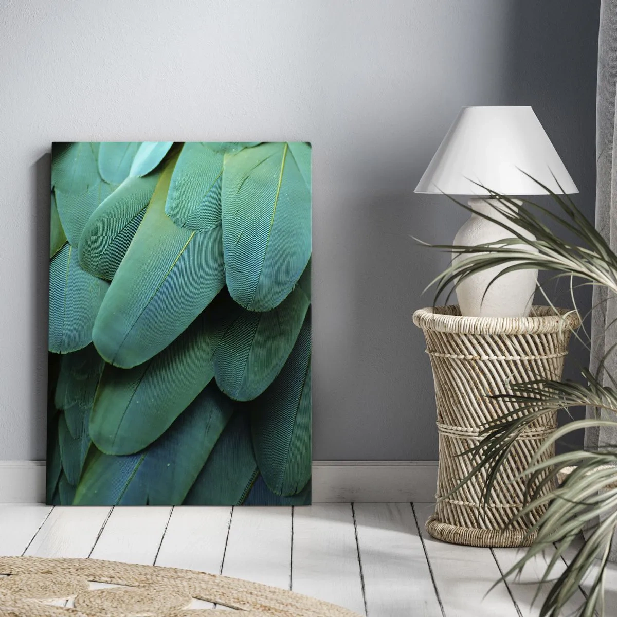 Canvastavla - Bild på duk - Precision av papegojans natur - 50x70 cm