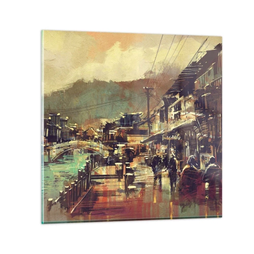 Glastavla - Bild på glas - Livet som gråskalans rikedom - 30x30 cm