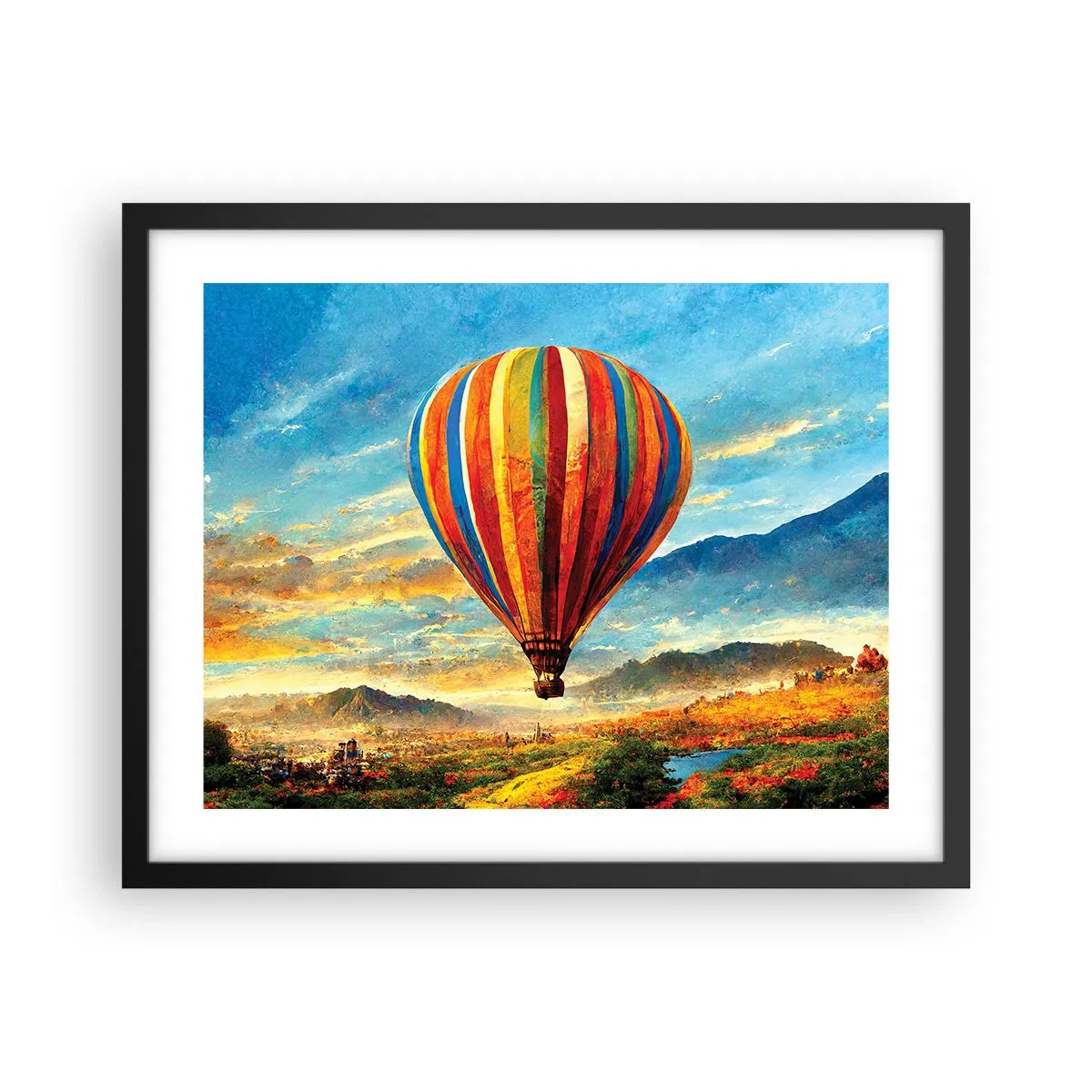 Affisch i svart ram - I tystnad ser man mer - 50x40 cm