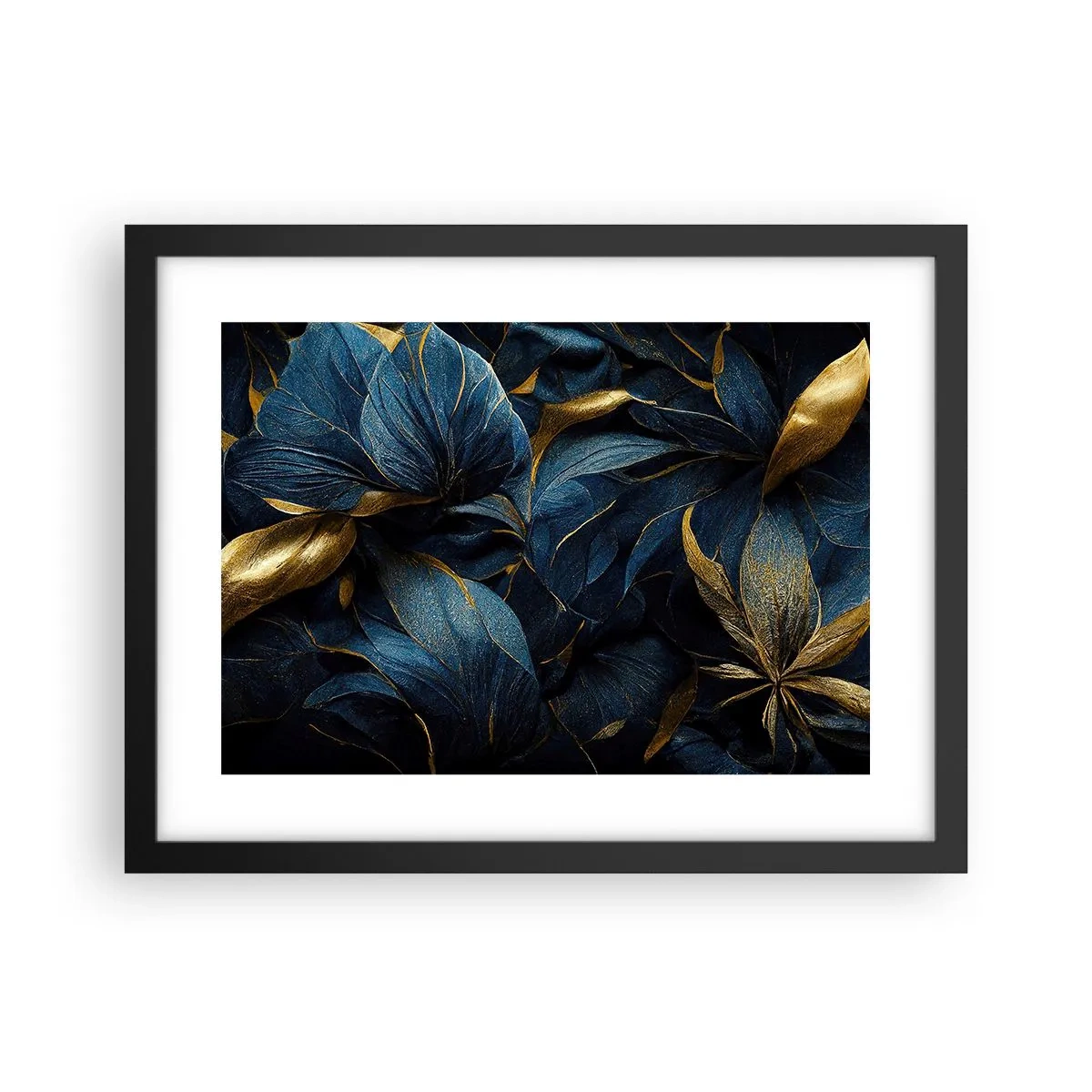 Affisch i svart ram - Fodrad med guld - 40x30 cm