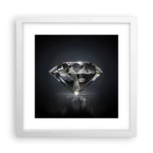 Affisch i vit ram - Bästa flickvännen - 30x30 cm