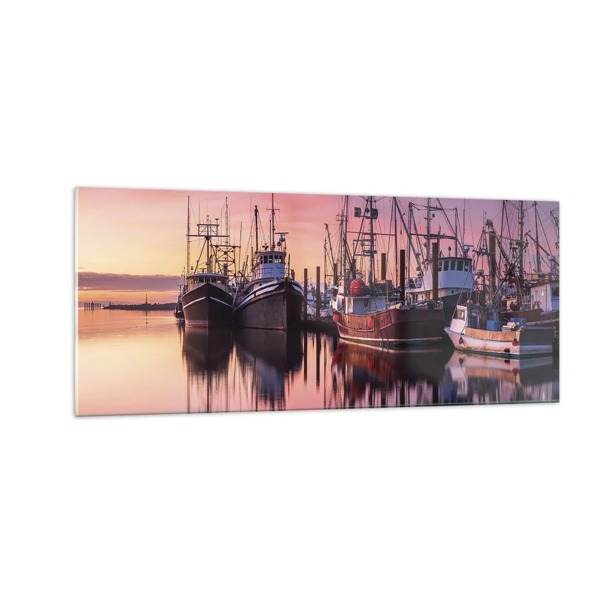 Glastavla - Bild på glas - Inför nästa dag - 100x40 cm
