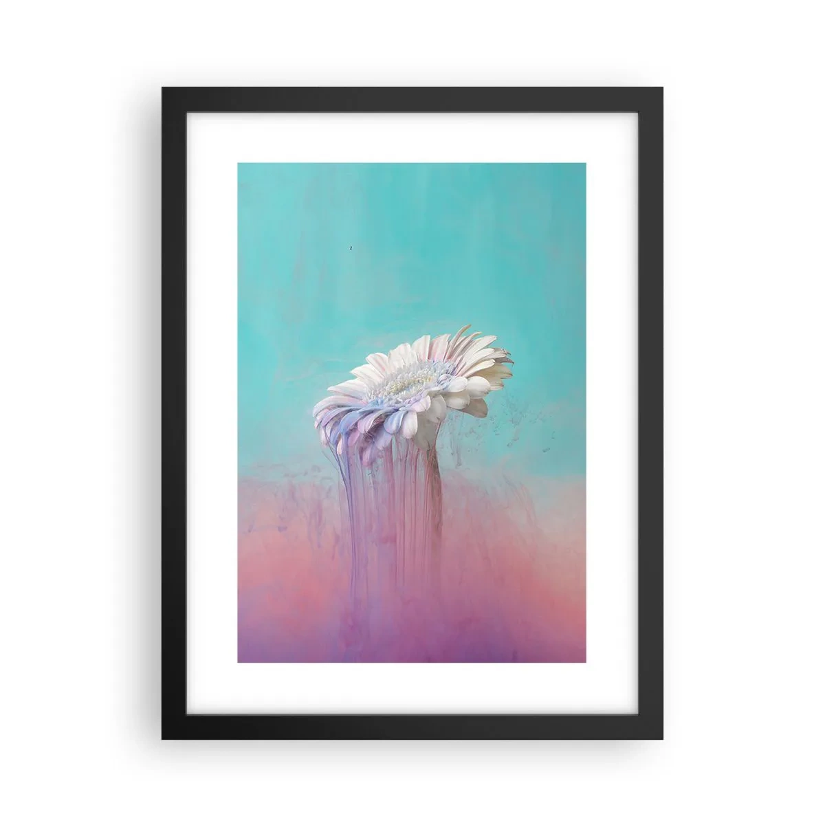 Affisch i svart ram - Blommornas undervärld - 30x40 cm