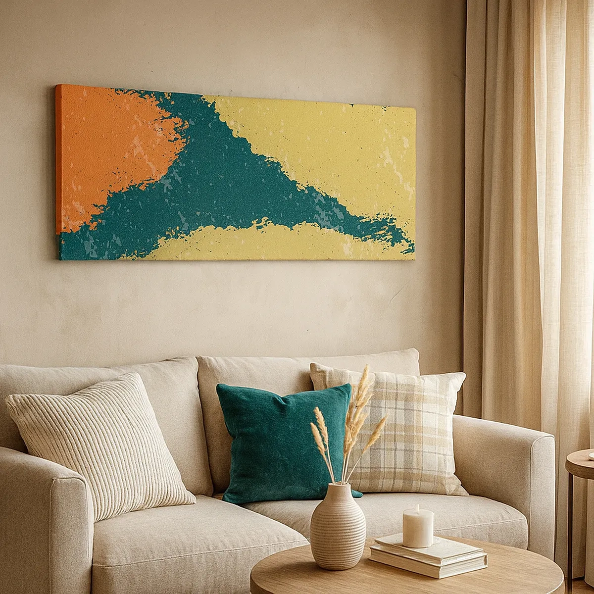 Canvastavla - Bild på duk - Abstraktion - i slow motion - 30x30 cm