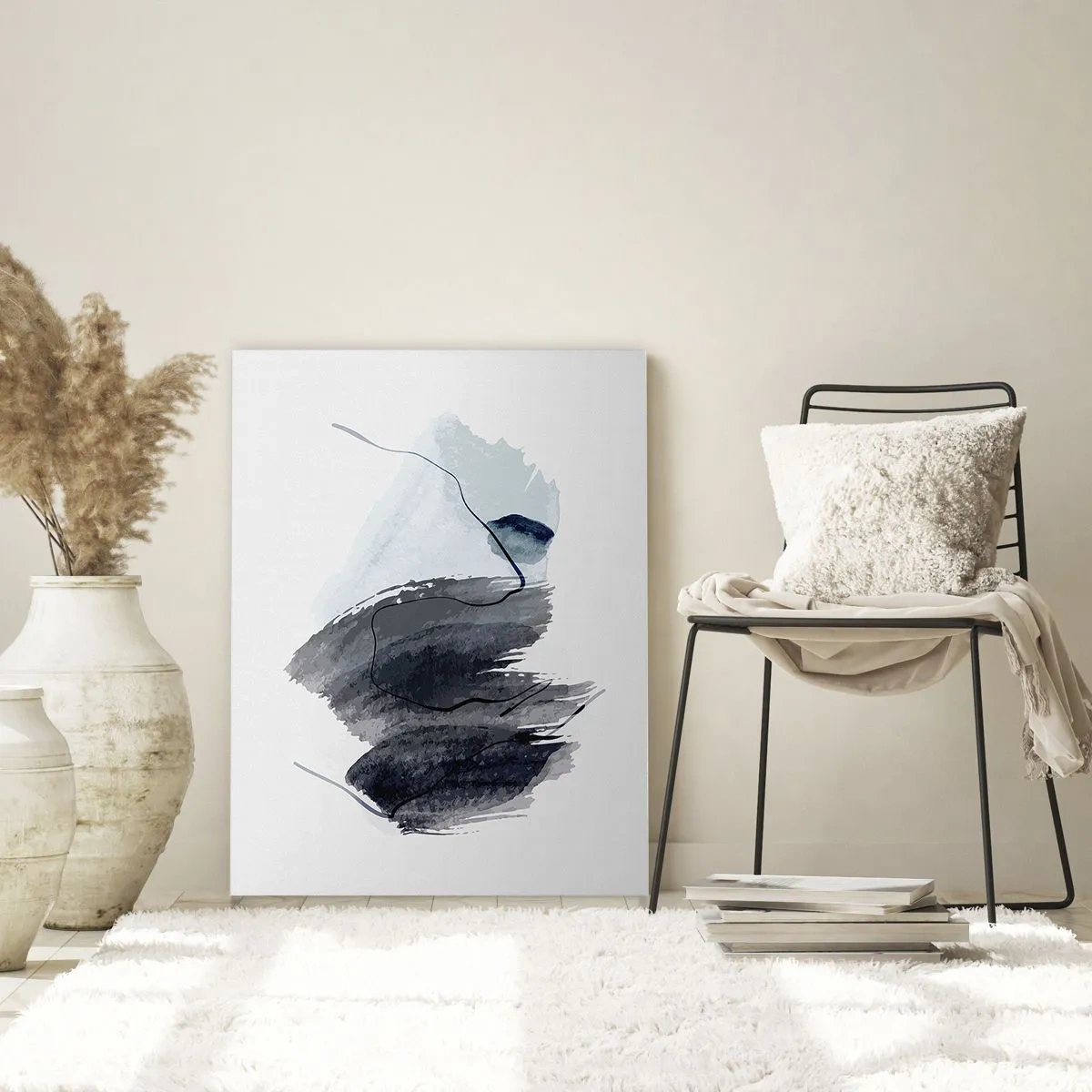 Glastavla - Bild på glas - Intensitet och rörelse - 70x100 cm