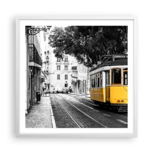 Affisch i vit ram - Och en fado i bakgrunden - 60x60 cm