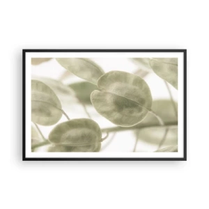 Affisch i svart ram - I början fanns det löv... - 91x61 cm