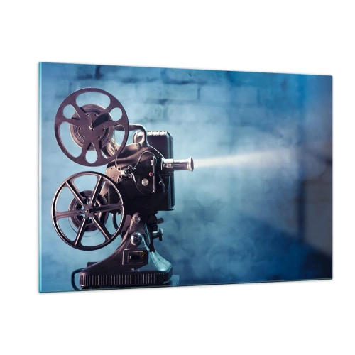Glastavla - Bild på glas - I gamla biografen - 120x80 cm