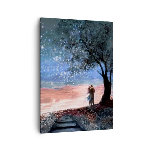 Canvastavla - Bild på duk - Stjärnig spektakel - 50x70 cm